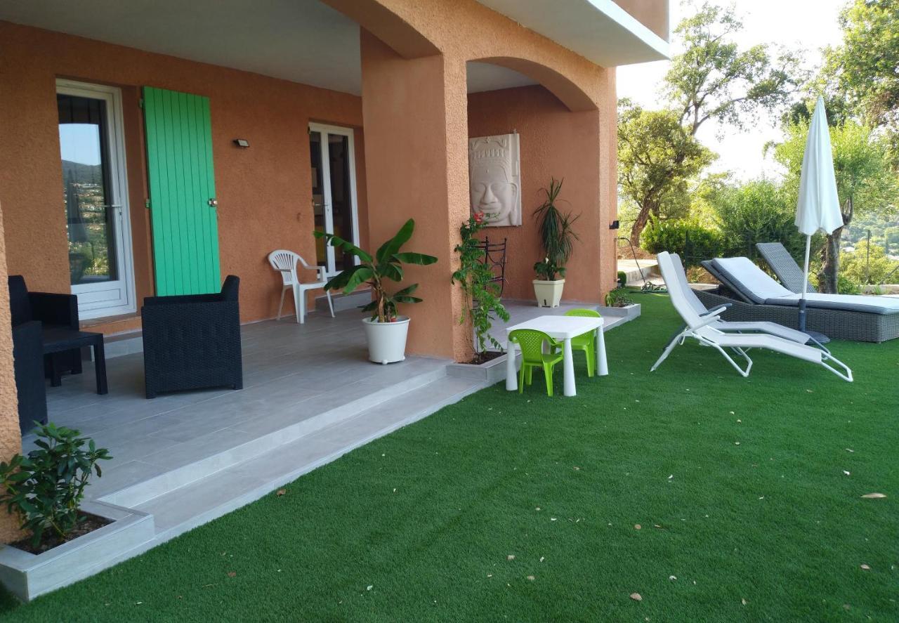 Superbe Bas De Villa 80 M2 Piscine Privee Reservee Aux Vacanciers Avec Vue Magnifique 6 Couchages 라론드레모레 외부 사진